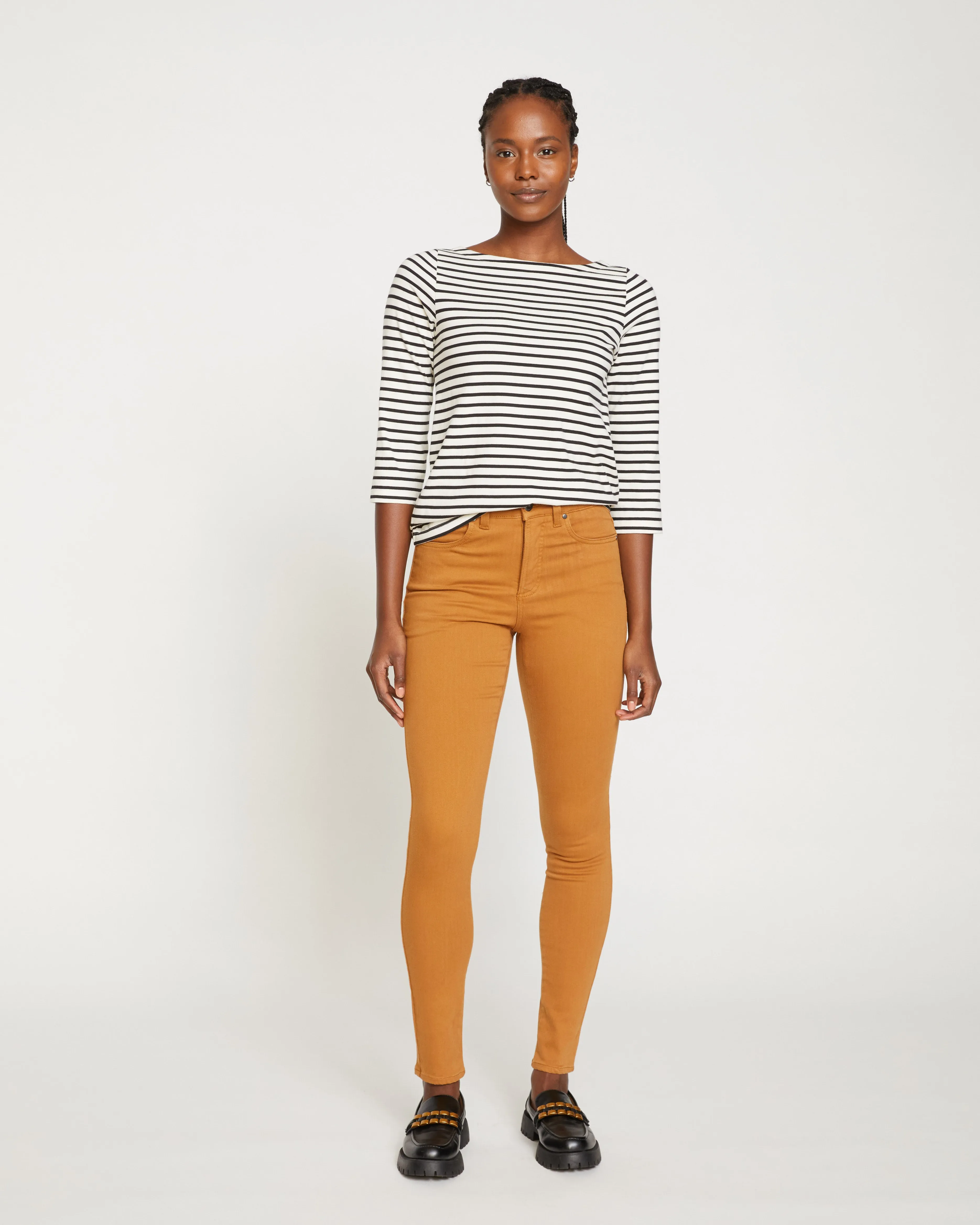 Seine High Rise Skinny Jeans 32 Inch - Foie Gras