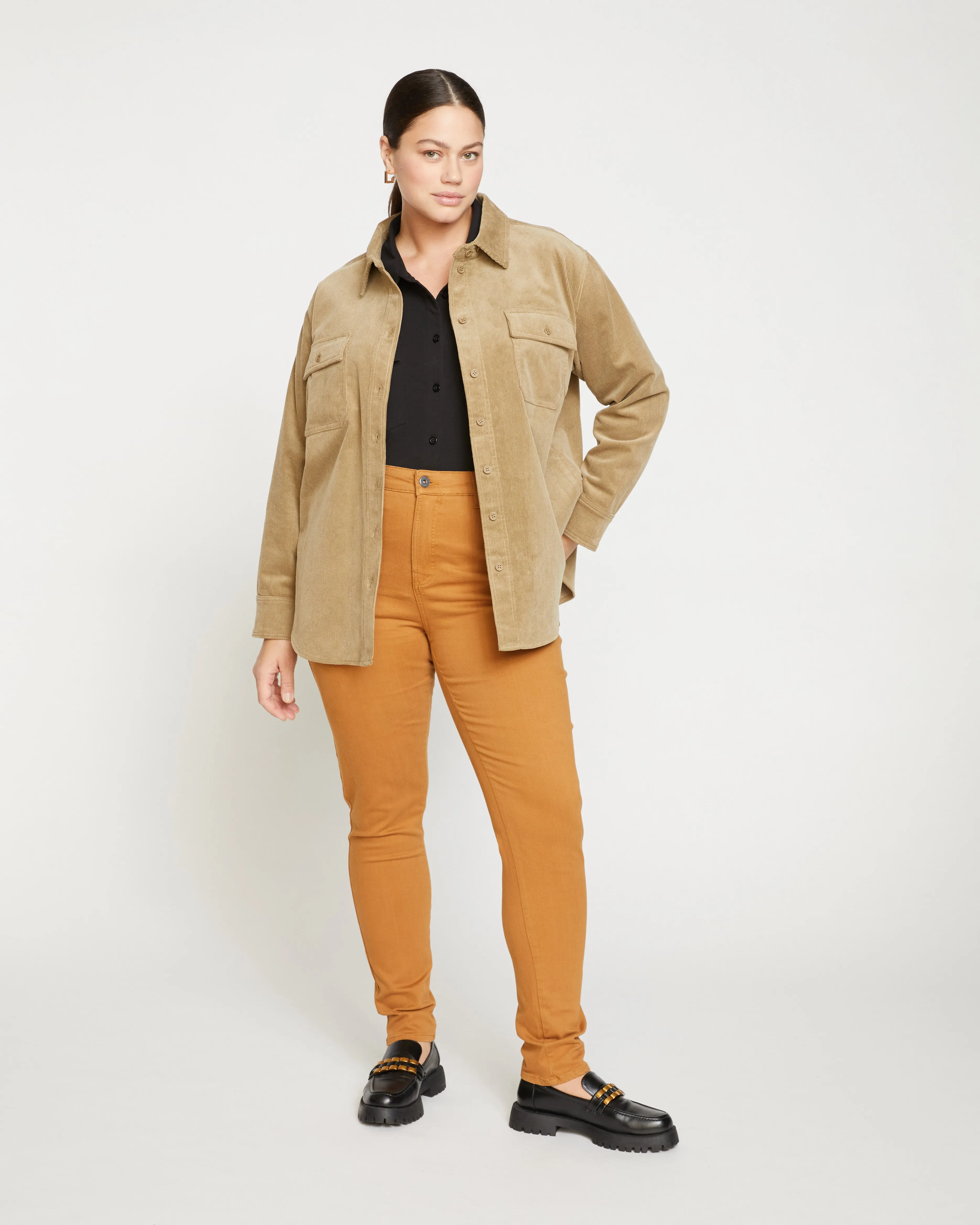 Seine High Rise Skinny Jeans 32 Inch - Foie Gras