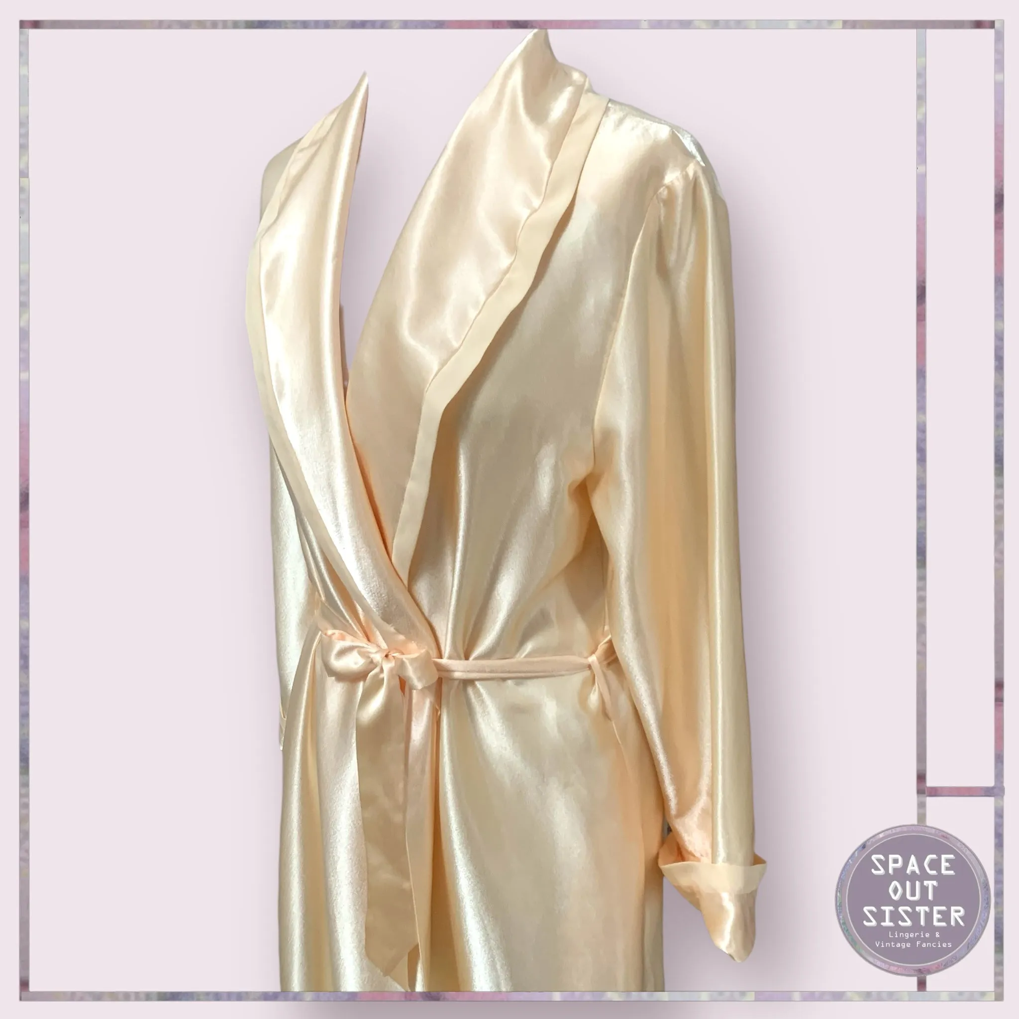 Vintage Liquid Satin Robe
